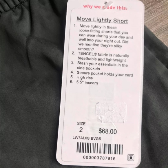 Lululemon Women’s Move Lightly Short - Picture 6 of 6